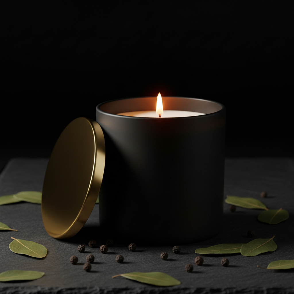 Midnight Ebony & Patchouli Luxury Scented Candle