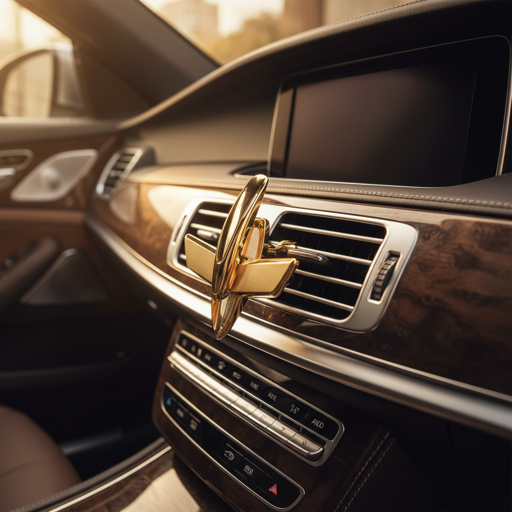 Gold Vent Clip Luxury Car Diffuser
